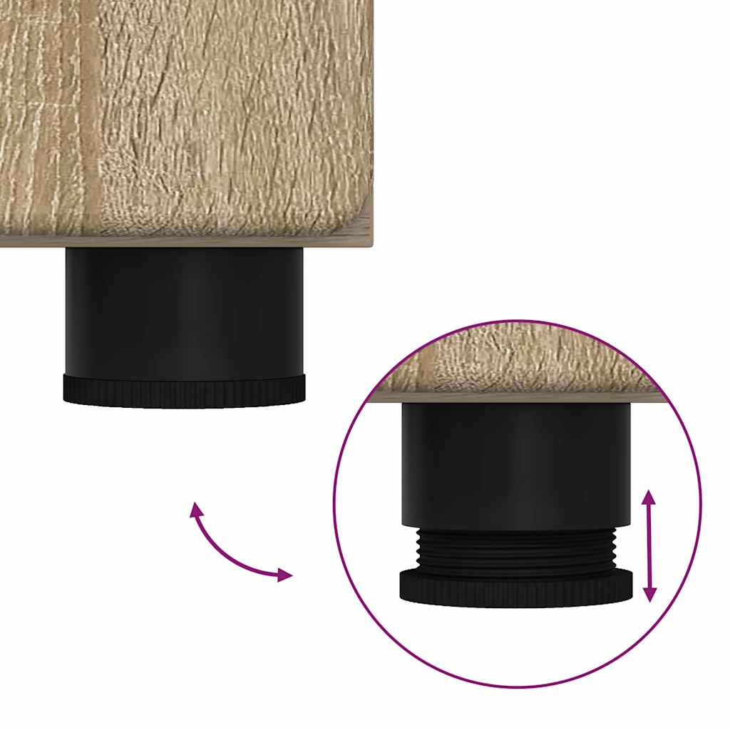 Highboard με ράφι με πόρτα FLORIN Δρύς Sonoma 60 x 35 x 182 εκ.