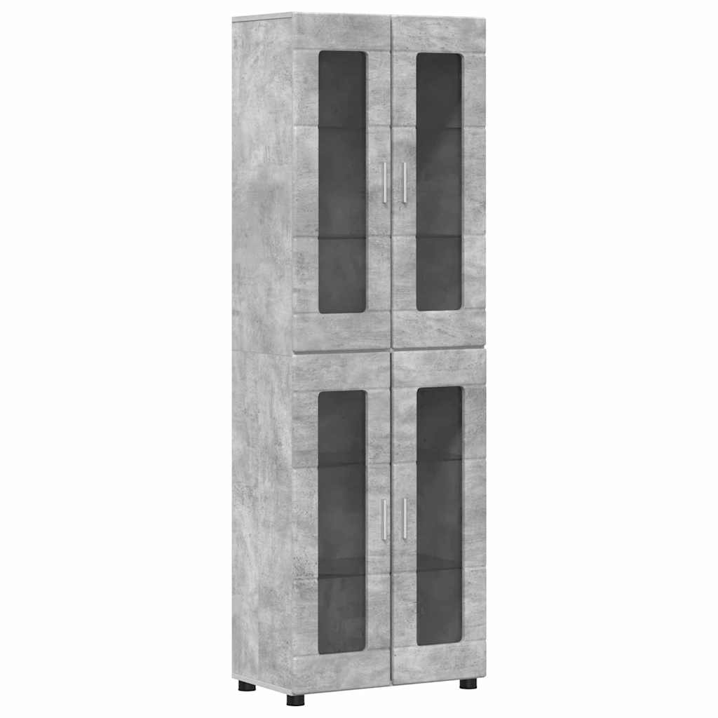 Highboard με ράφι FLORIN Σκυρόδεμα Γκρι 60 x 35 x 182 εκ.