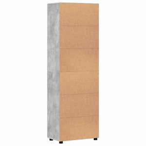 Highboard FLORIN 60 x 35 x 182 εκ. Σκυρόδεμα Γκρι