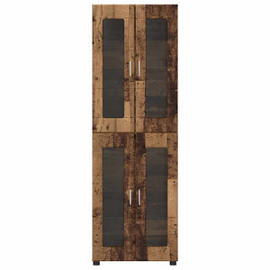 Highboard FLORIN 60 x 35 x 182 εκ. Παλιό ξύλο