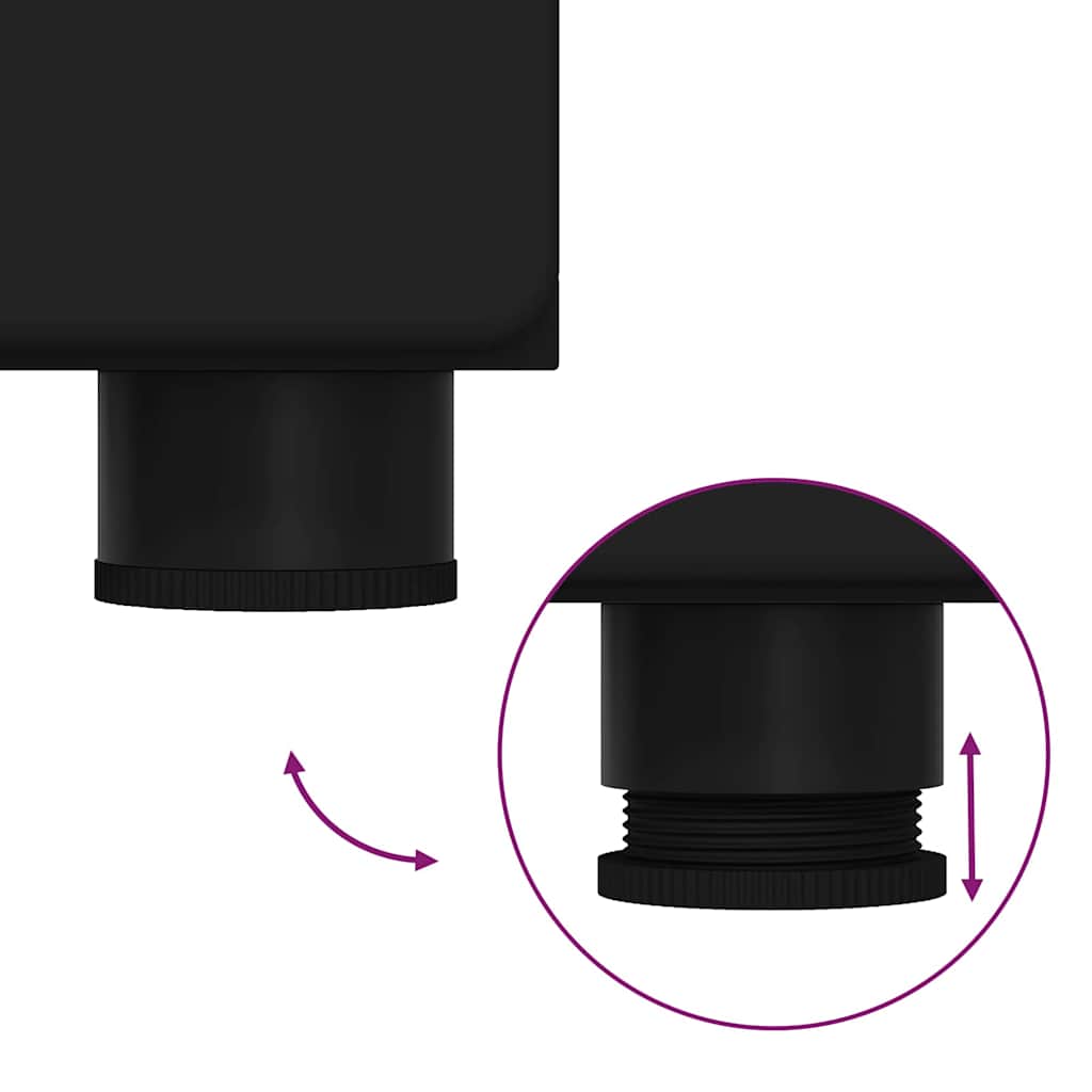 Highboard FLORIN Μαύρο 60 x 35 x 182 εκ. Επεξεργασμένο ξύλο