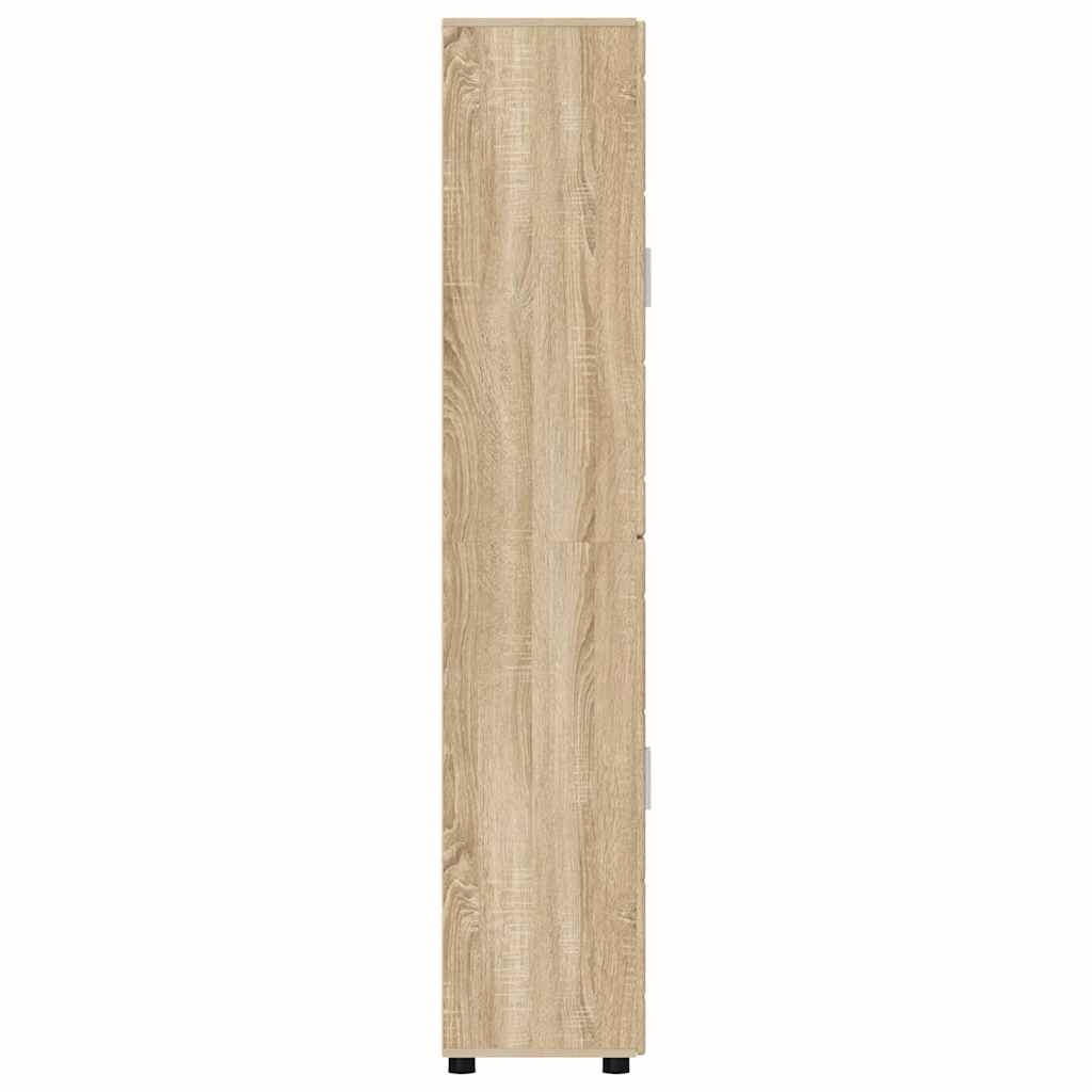 Highboard με ράφι με πόρτα FLORIN Δρύς Sonoma 60 x 35 x 182 εκ. - Pakobazaar