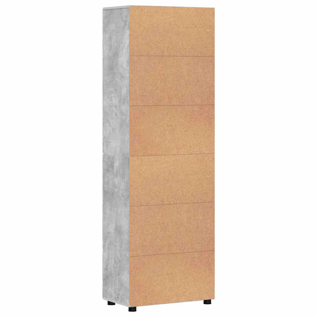 Highboard με ράφι FLORIN Σκυρόδεμα Γκρι 60 x 35 x 182 εκ.
