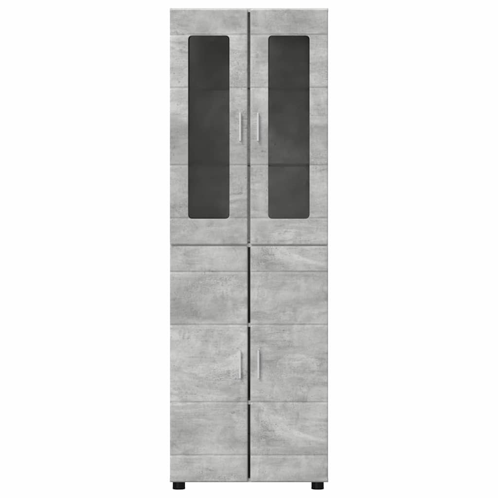 Highboard με ράφι FLORIN Σκυρόδεμα Γκρι 60 x 35 x 182 εκ.