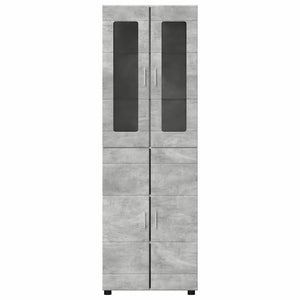 Highboard FLORIN 60 x 35 x 182 εκ. Σκυρόδεμα Γκρι