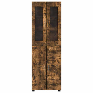 Highboard FLORIN 60 x 35 x 182 εκ. Καπνιστό Δρύς