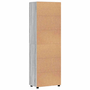 Highboard FLORIN 60 x 35 x 182 εκ. Γκρίζο Σονομα