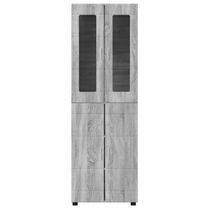 Highboard FLORIN 60 x 35 x 182 εκ. Γκρίζο Σονομα