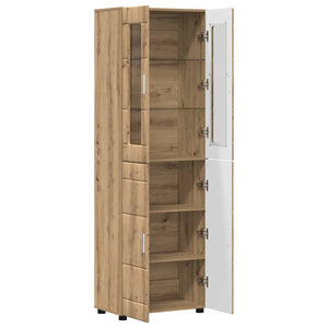 Highboard FLORIN 60 x 35 x 182 εκ. Artisan Oak