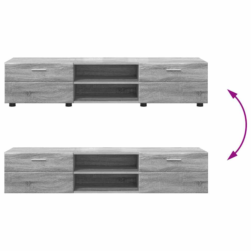 Σετ επίπλου τηλεόρασης FLORIN Γκρίζο Σονομα Επεξεργασμένο ξύλο