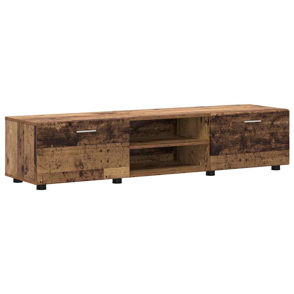 Σετ επίπλου τηλεόρασης FLORIN Παλιό ξύλο Επεξεργασμένο ξύλο