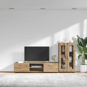 Σετ επίπλου τηλεόρασης FLORIN 3 τμχ. Artisan Oak