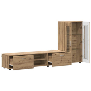 Σετ επίπλου τηλεόρασης FLORIN 3 τμχ. Artisan Oak