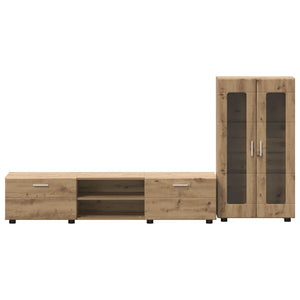 Σετ επίπλου τηλεόρασης FLORIN 3 τμχ. Artisan Oak