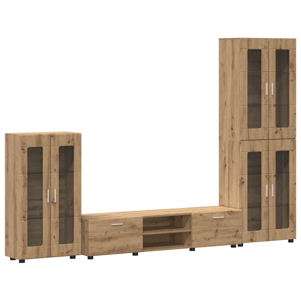 Σετ επίπλου τηλεόρασης FLORIN 3 pcs Artisan Oak