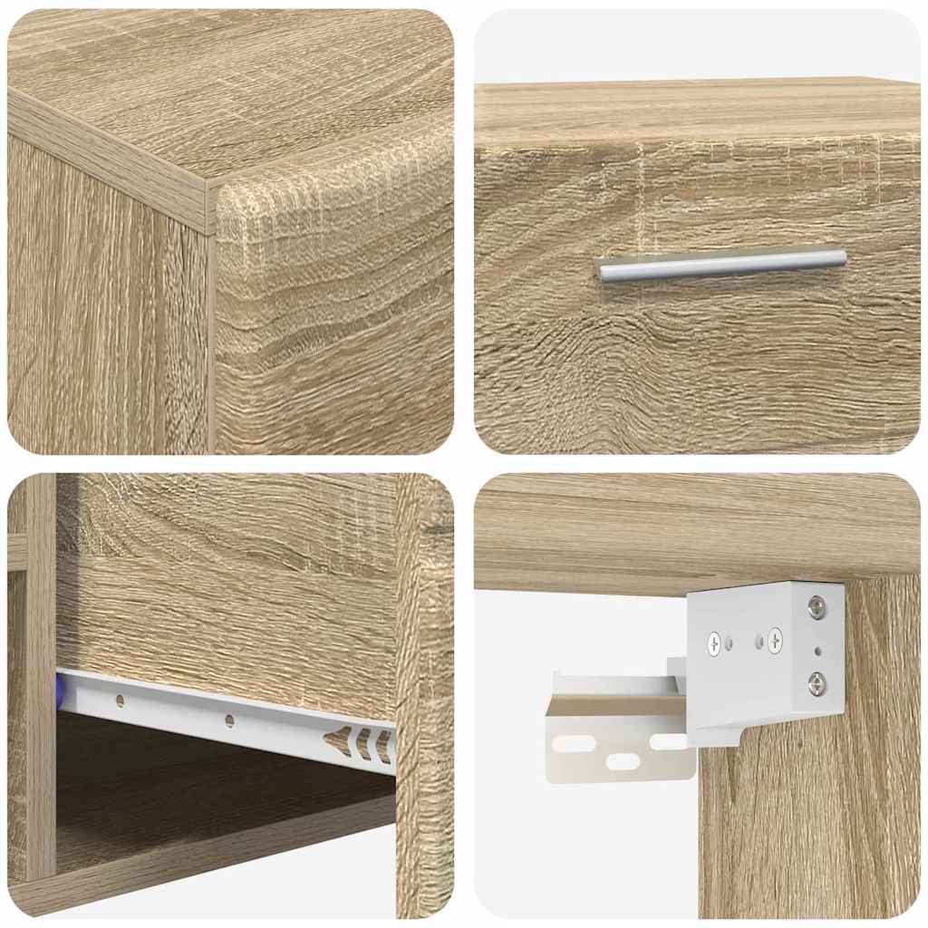 Σετ επίπλου τηλεόρασης FLORIN Δρύς Sonoma Επεξεργασμένο ξύλο - Pakobazaar