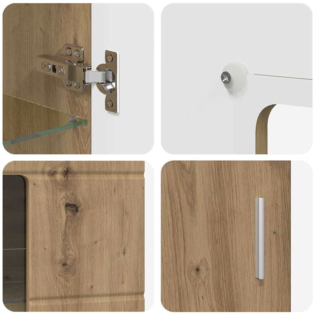 Σετ επίπλου τηλεόρασης FLORIN Artisan Oak Επεξεργασμένο ξύλο