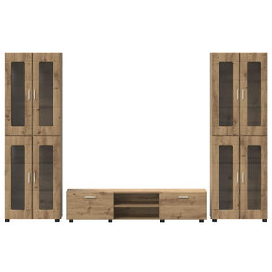 Σετ επίπλου τηλεόρασης FLORIN 3 τμχ. Artisan Oak