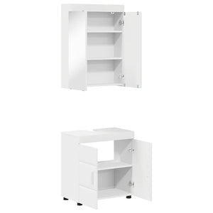 Σετ Επίπλων Μπάνιου TULUM 2 τεμ. Λευκό 60 x 34 x 63 εκ