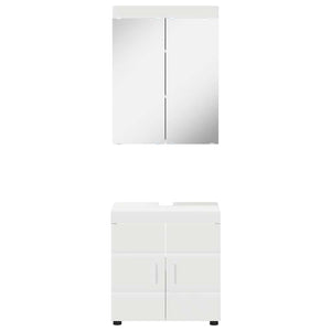 Σετ Επίπλων Μπάνιου TULUM 2 τεμ. Λευκό 60 x 34 x 63 εκ