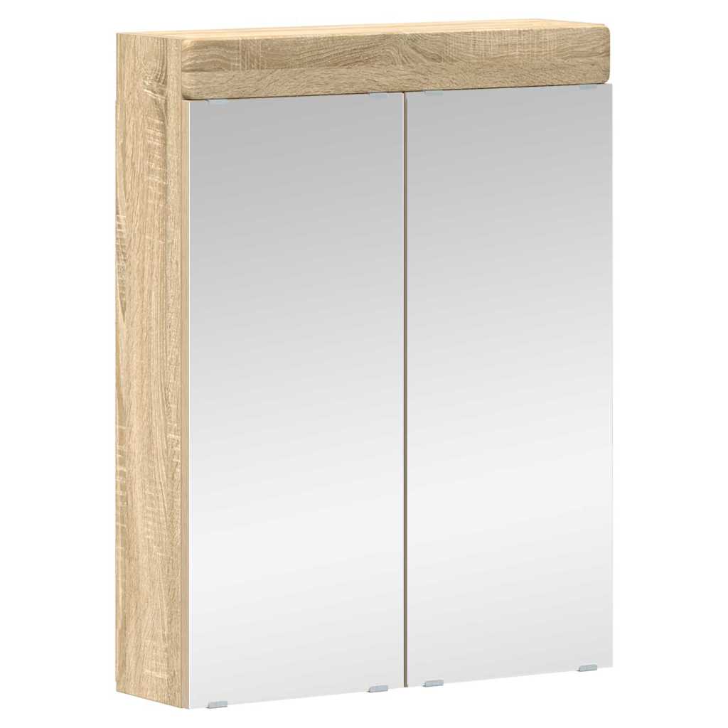 Σετ Επίπλων Μπάνιου TULUM 2 τεμ. Δρύς Sonoma 60 x 34 x 63 εκ - Pakobazaar