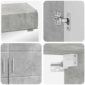 Σετ Επίπλων Μπάνιου TULUM 2 pcs Σκυρόδεμα Γκρι 60 x 34 x 63 εκ - Pakobazaar