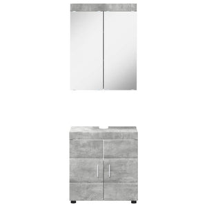 Σετ Επίπλων Μπάνιου TULUM 2 pcs Σκυρόδεμα Γκρι 60 x 34 x 63 εκ - Pakobazaar
