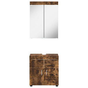 Σετ Επίπλων Μπάνιου TULUM 2 τεμ. Καπνιστό Δρύς 60 x 34 x 63 εκ