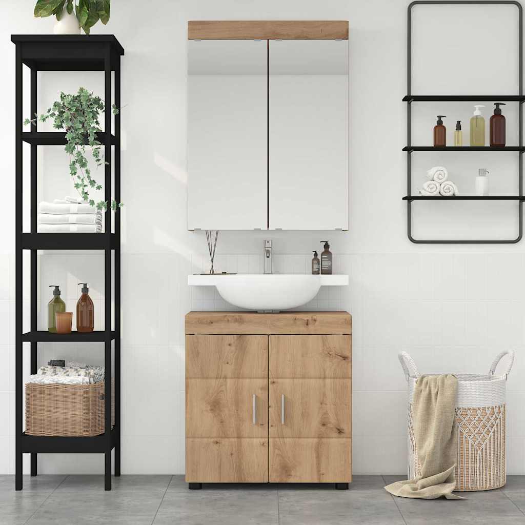 Σετ Επίπλων Μπάνιου TULUM 2 pcs Artisan Oak 60 x 34 x 63 εκ - Pakobazaar