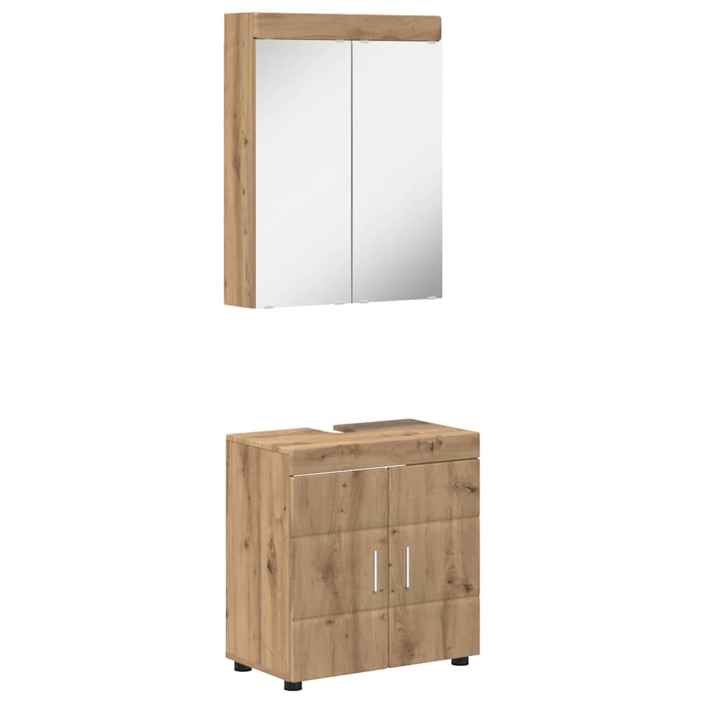 Σετ Επίπλων Μπάνιου TULUM 2 pcs Artisan Oak 60 x 34 x 63 εκ - Pakobazaar