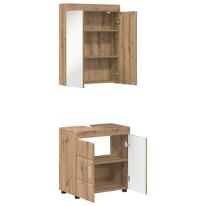 Σετ Επίπλων Μπάνιου TULUM 2 pcs Artisan Oak 60 x 34 x 63 εκ - Pakobazaar