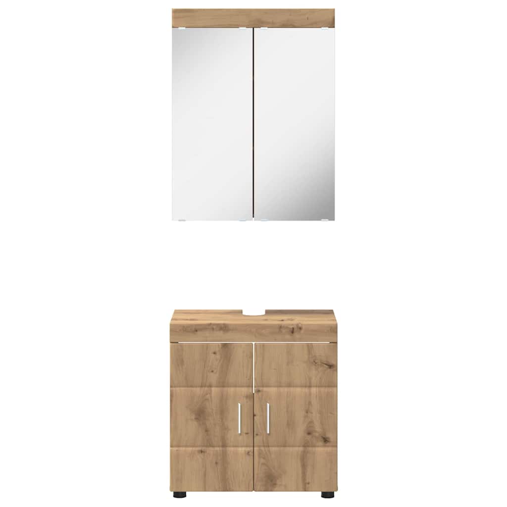 Σετ Επίπλων Μπάνιου TULUM 2 pcs Artisan Oak 60 x 34 x 63 εκ - Pakobazaar