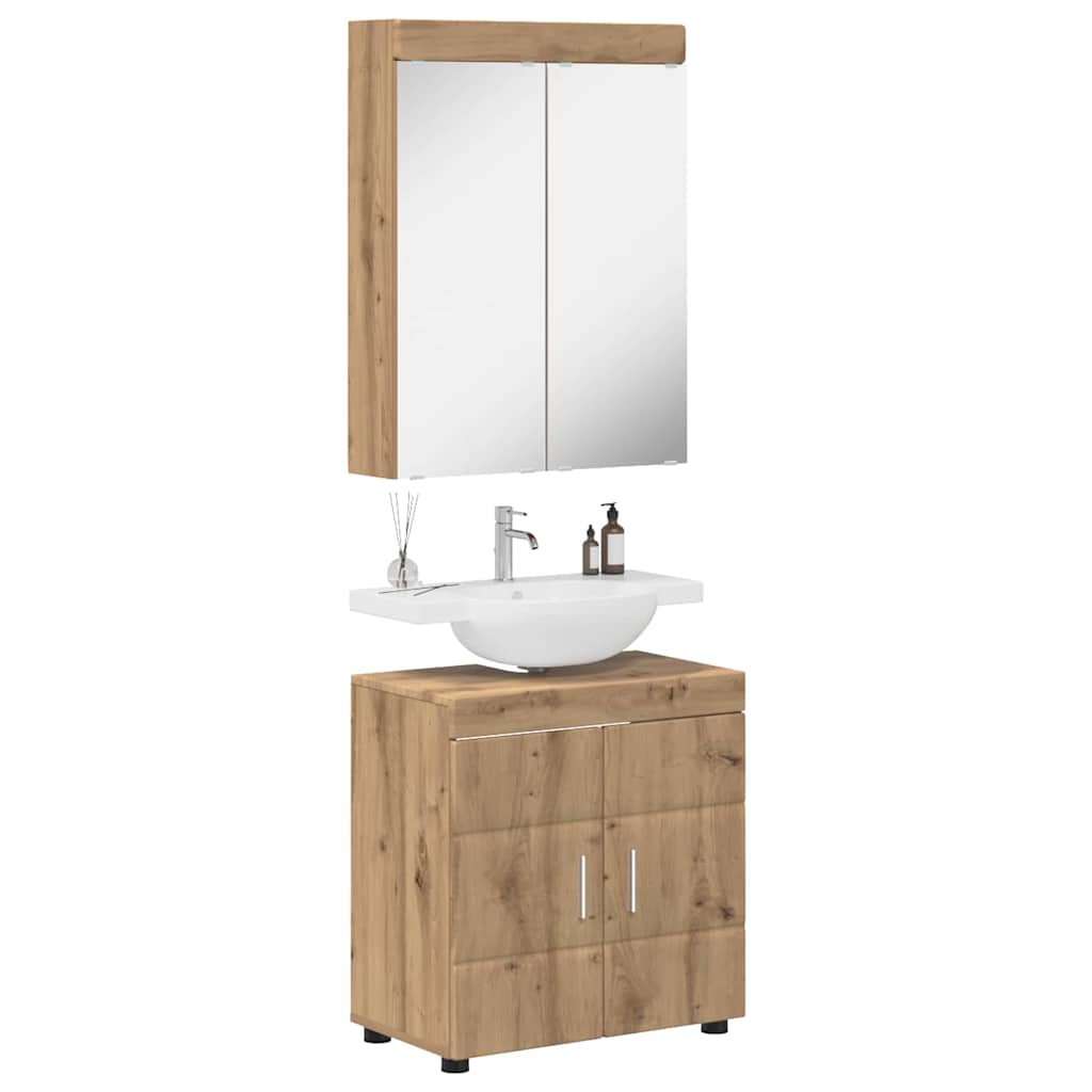 Σετ Επίπλων Μπάνιου TULUM 2 pcs Artisan Oak 60 x 34 x 63 εκ - Pakobazaar