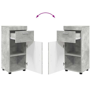 Σετ Επίπλων Μπάνιου TULUM 3 pcs Σκυρόδεμα Γκρι 60 x 34 x 63 εκ - Pakobazaar