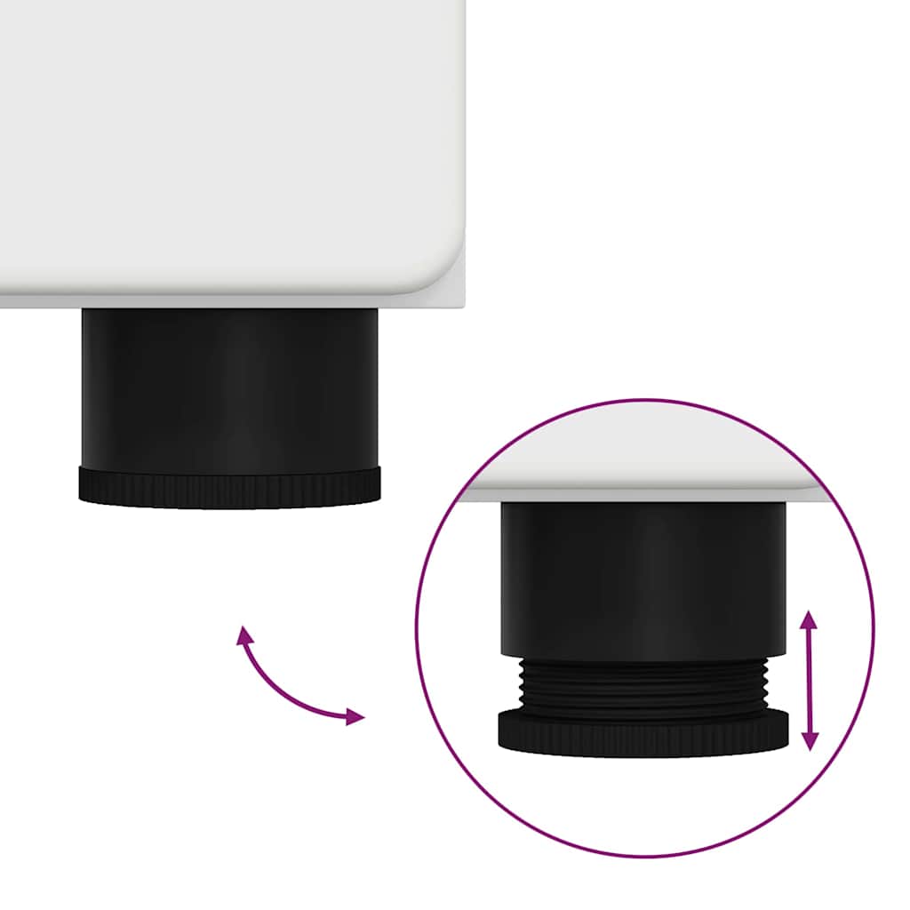 Σετ Επίπλων Μπάνιου με ράφι TULUM Λευκό Επεξεργασμένο ξύλο - Pakobazaar