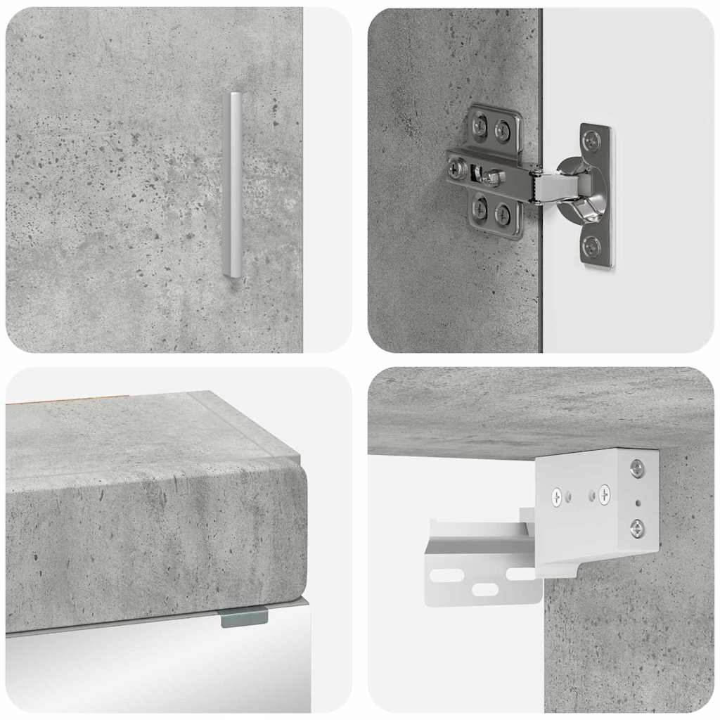 Σετ Επίπλων Μπάνιου TULUM 3 pcs Σκυρόδεμα Γκρι 60 x 34 x 63 εκ - Pakobazaar