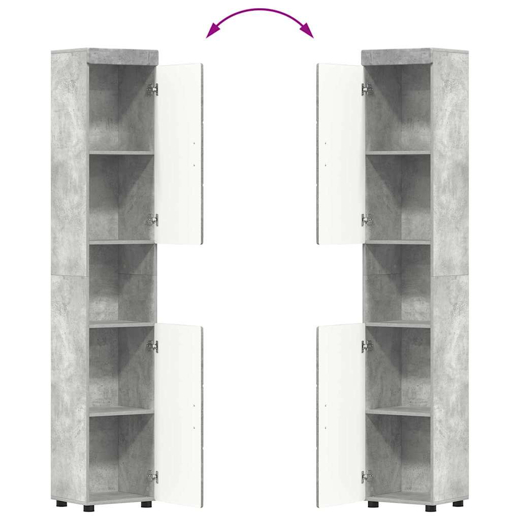Σετ Επίπλων Μπάνιου TULUM 3 pcs Σκυρόδεμα Γκρι 60 x 34 x 63 εκ - Pakobazaar