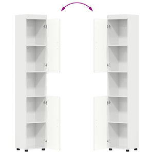 Σετ Επίπλων Μπάνιου TULUM 3 pcs Υψηλής γυαλάδας λευκό - Pakobazaar