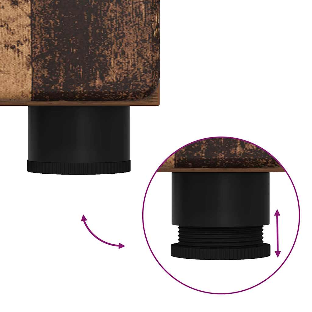 Σετ Επίπλων Μπάνιου TULUM 3 pcs Παλιό ξύλο 60 x 34 x 63 εκ