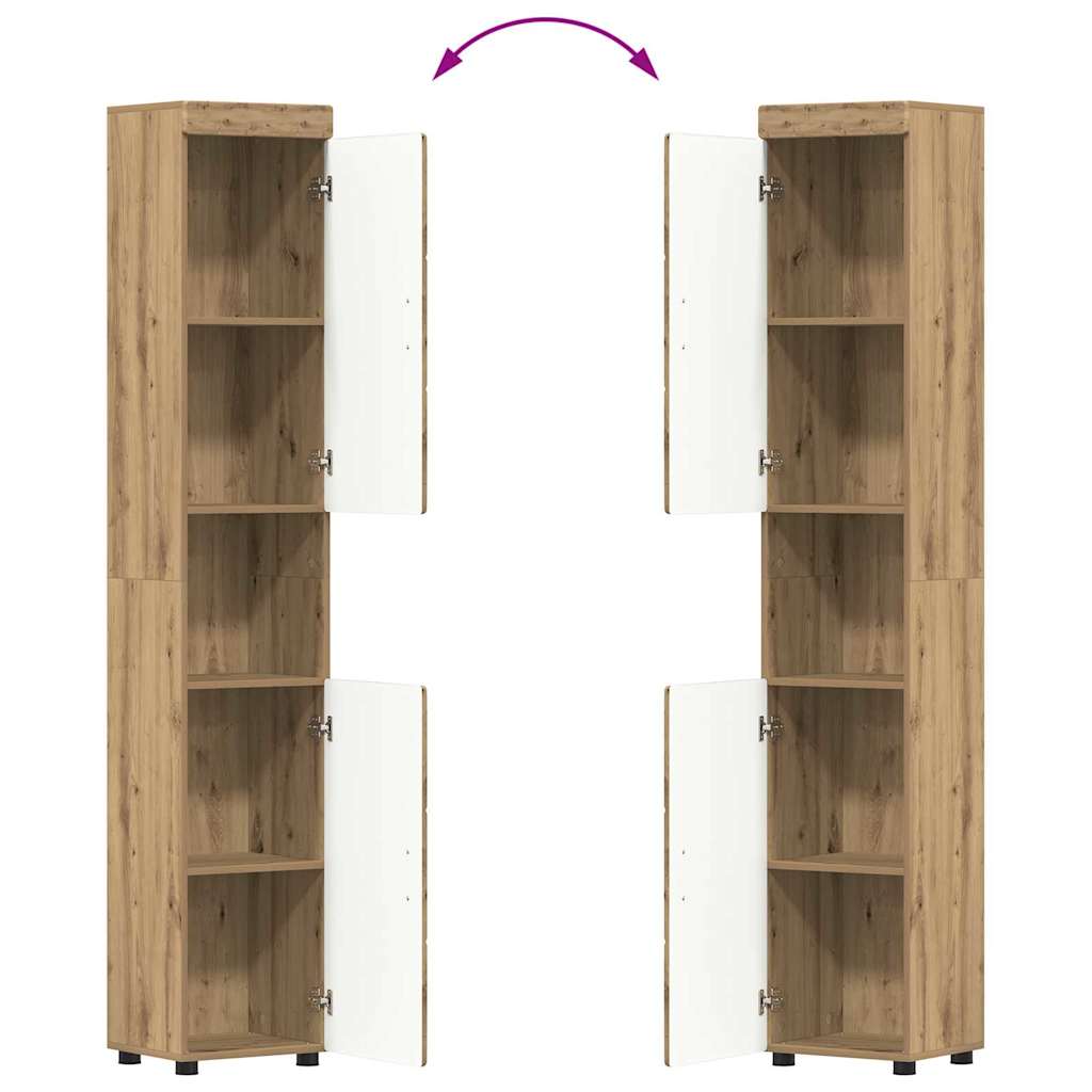 Σετ Επίπλων Μπάνιου TULUM 3 pcs Artisan Oak 60 x 34 x 63 εκ - Pakobazaar