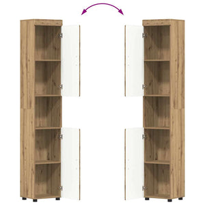 Σετ Επίπλων Μπάνιου TULUM 3 pcs Artisan Oak 60 x 34 x 63 εκ - Pakobazaar
