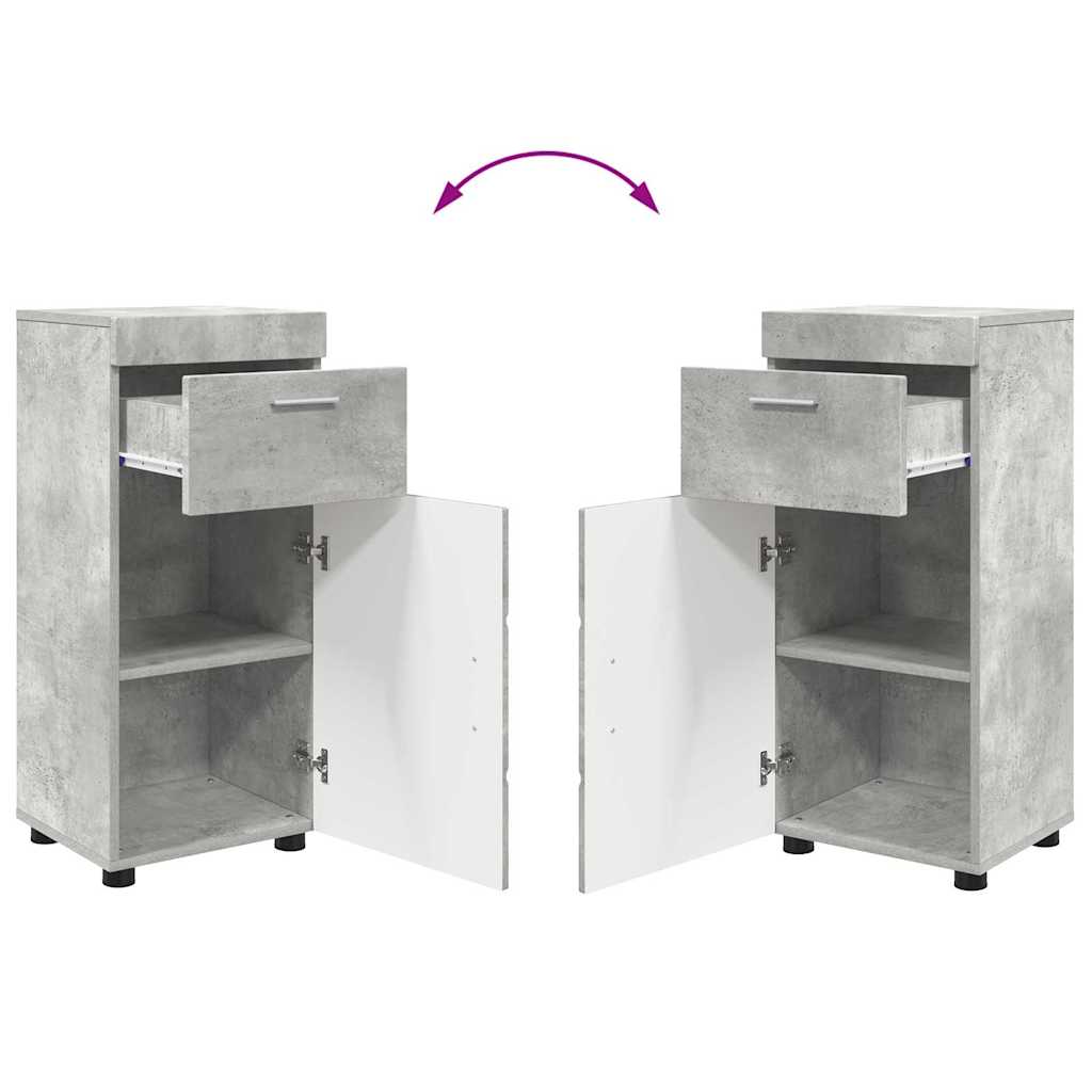 Σετ Επίπλων Μπάνιου TULUM 4 pcs Σκυρόδεμα Γκρι 60 x 34 x 63 εκ - Pakobazaar