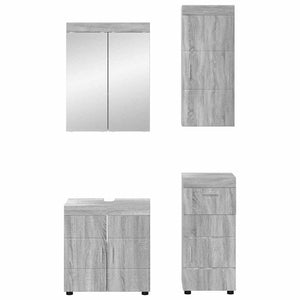 Σετ Επίπλων Μπάνιου TULUM 4 τμχ. Γκρίζο Σονομα 60 x 34 x 63 εκ