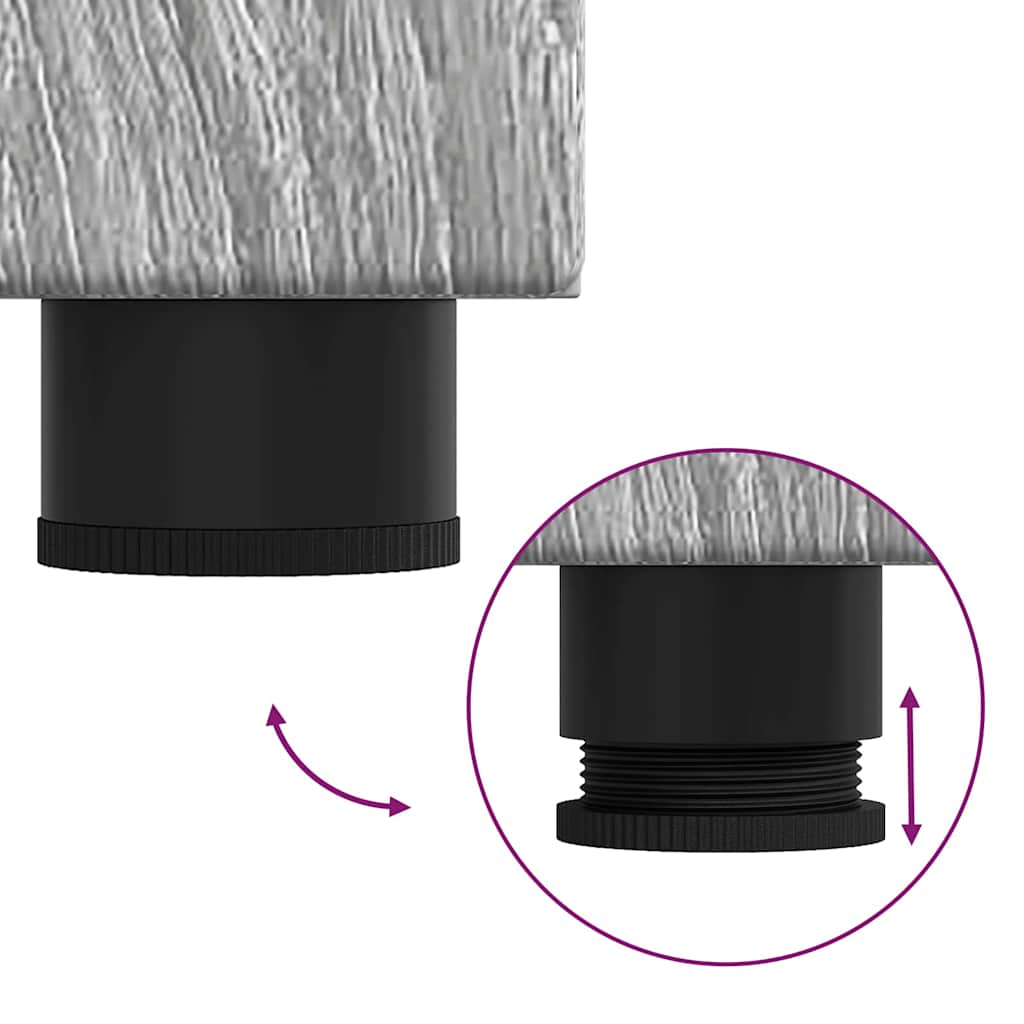 Σετ Επίπλων Μπάνιου TULUM 4 pcs Γκρίζο Σονομα 60 x 34 x 63 εκ