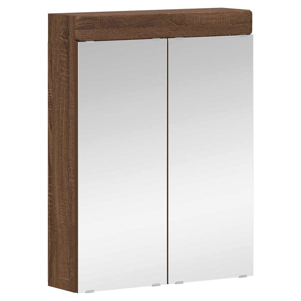 Σετ Επίπλων Μπάνιου TULUM 4 τμχ. Καφέ δρυς 60 x 34 x 63 εκ