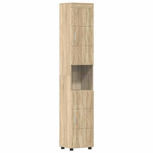 Σετ Επίπλων Μπάνιου TULUM 5 τμχ. Δρύς Sonoma 60 x 34 x 63 εκ - Pakobazaar