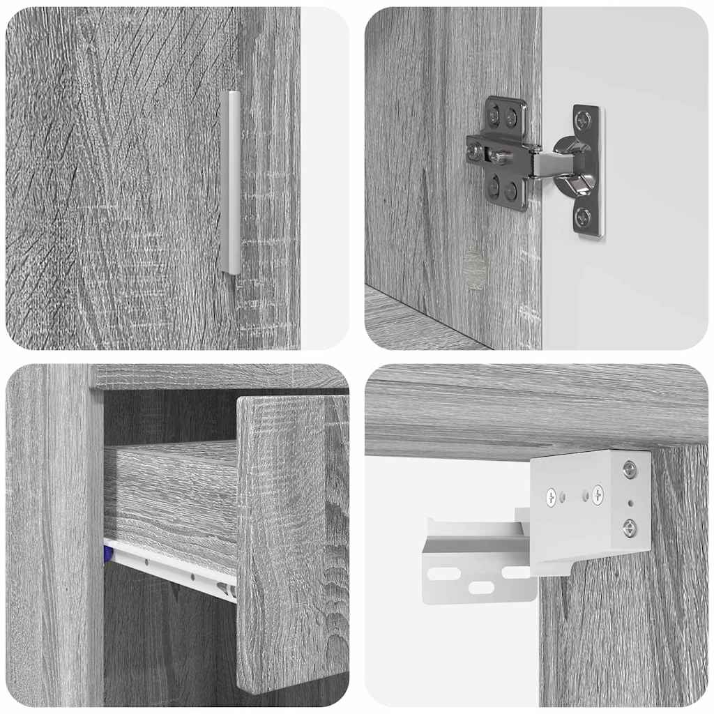 Σετ Επίπλων Μπάνιου TULUM 5 pcs Γκρίζο Σονομα 60 x 34 x 63 εκ