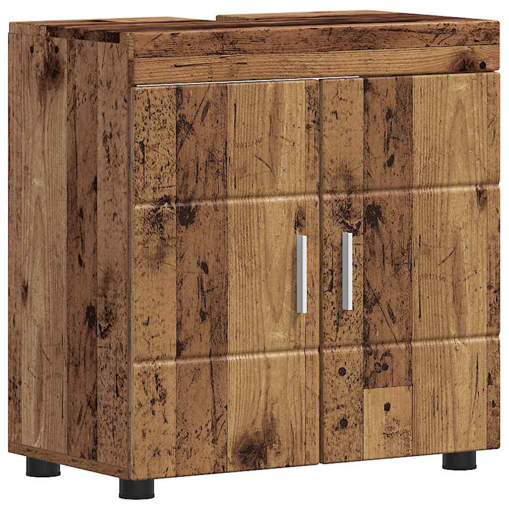 Σετ Επίπλων Μπάνιου TULUM 5 pcs Παλιό ξύλο 60 x 34 x 63 εκ