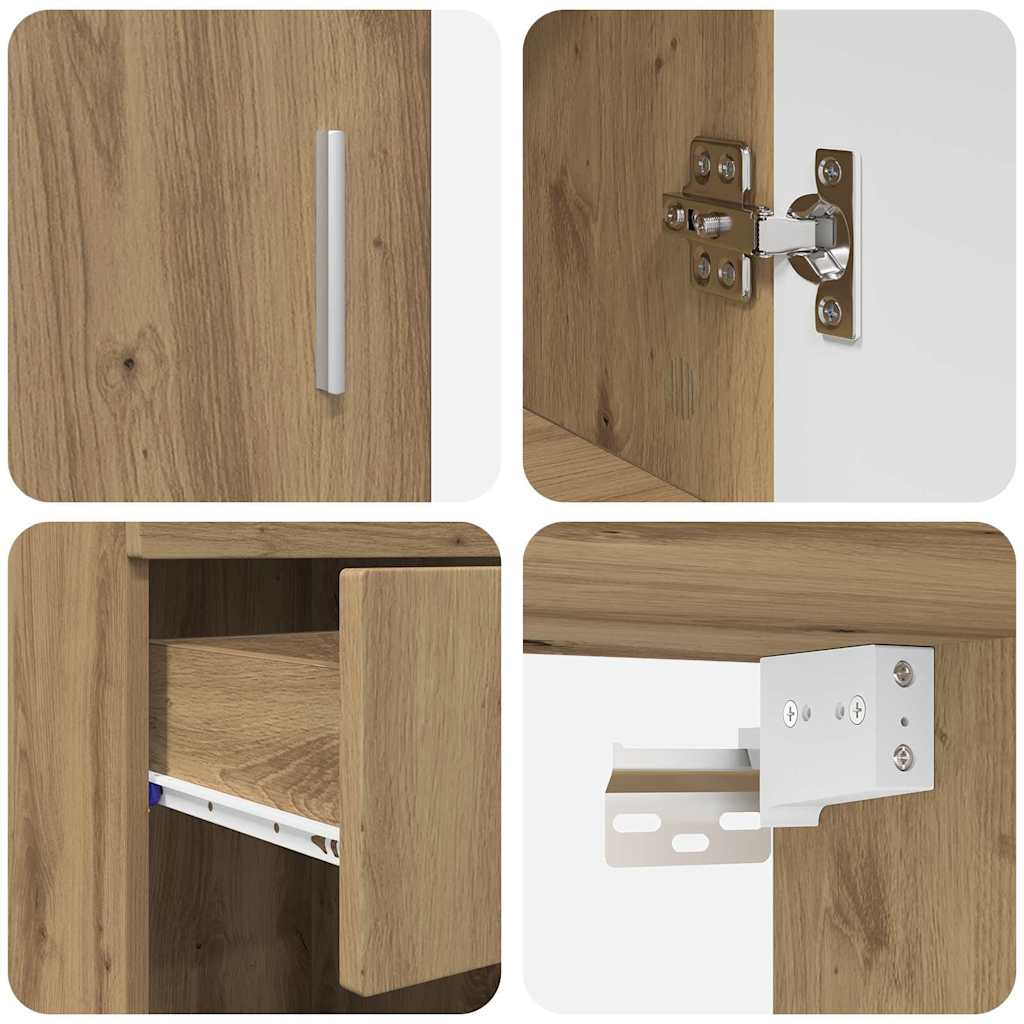 Σετ Επίπλων Μπάνιου TULUM 5 pcs Artisan Oak 60 x 34 x 63 εκ - Pakobazaar
