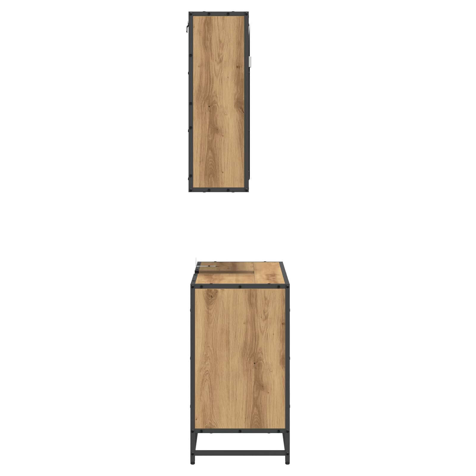 Σετ Επίπλων Μπάνιου 2 pcs Artisan Oak Επεξεργασμένο ξύλο - Pakobazaar